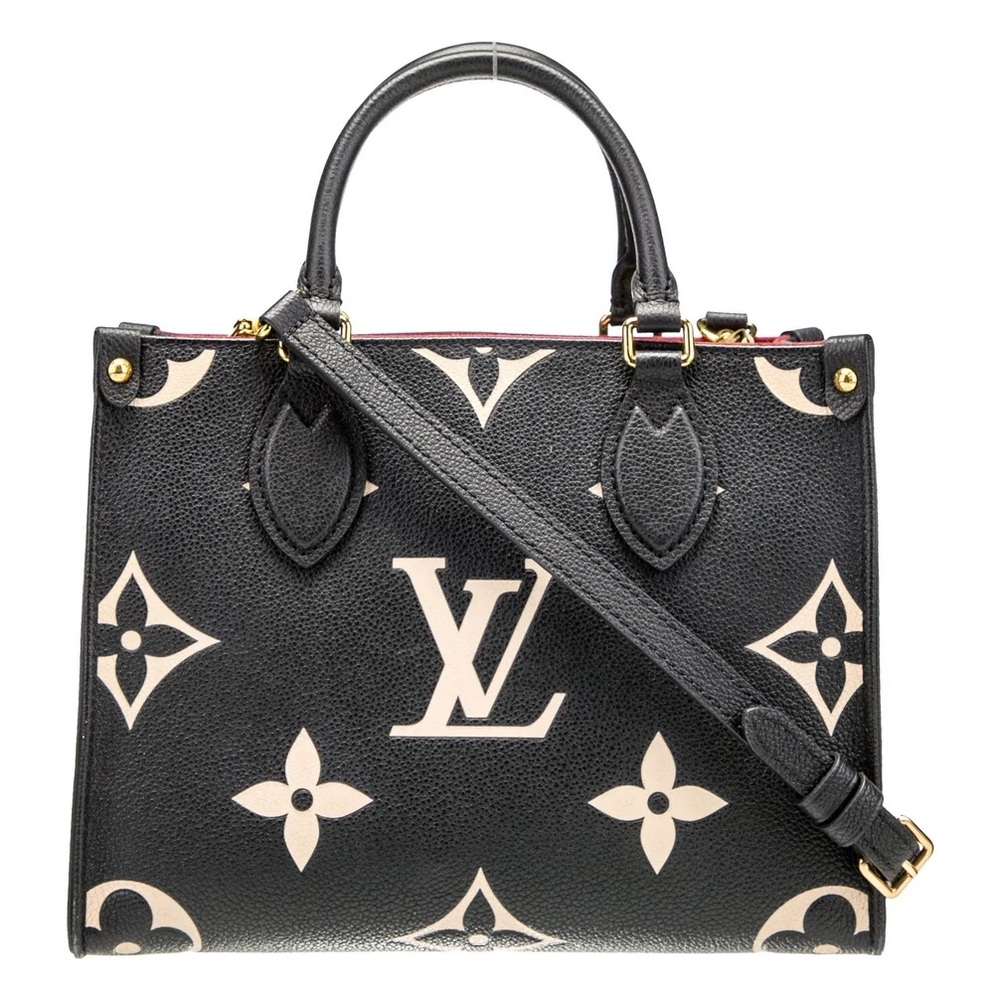 Louis Vuitton Black and Cream Crossbody Bag & Matching Wallet